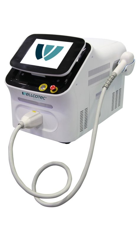 SHR Diodenlaser mobil von WELLCOTEC Germany zur dauerhaften Haarentfernung mit SHR Glide Technik - SHR DIODENLASER 6000